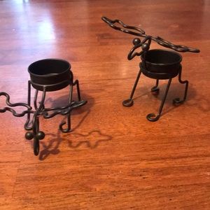 PartyLite moose tea light holders
